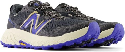 حذاء الجري Fresh Foam X Hierro V7 Trail للنساء من New Balance، أسود/أزرق بحري، عرض 7.5 in Saudi Arabia