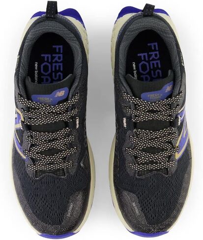 حذاء الجري Fresh Foam X Hierro V7 Trail للنساء من New Balance، أسود/أزرق بحري، عرض 7.5 in Saudi Arabia