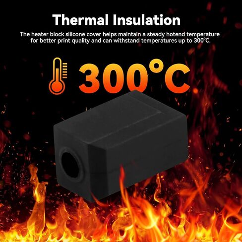 ENOMAKER Silicone Sock for Bambu Lab X1 Carbon P1P 3D Printer Extruder Hotend Protective Cover Heater Block Heat Insulation in Kuwait