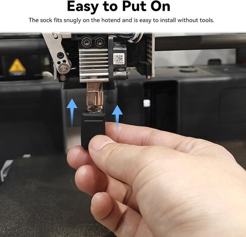 ENOMAKER Silicone Sock for Bambu Lab X1 Carbon P1P 3D Printer Extruder Hotend Protective Cover Heater Block Heat Insulation in Kuwait