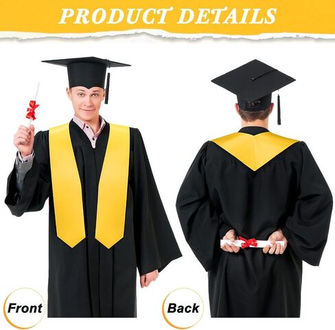 Unisex Graduation Stole Sash Sublimation Stoles for Graduation Adult Plain Blank Plain Scarf Stole for College, 60 Inch in Saudi Arabia