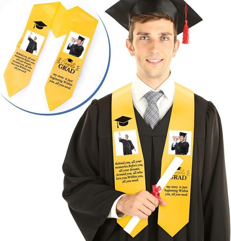 Unisex Graduation Stole Sash Sublimation Stoles for Graduation Adult Plain Blank Plain Scarf Stole for College, 60 Inch in Saudi Arabia