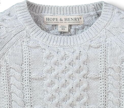 سترة صوفية طويلة الأكمام للفتيات من Hope & Henry in Saudi Arabia