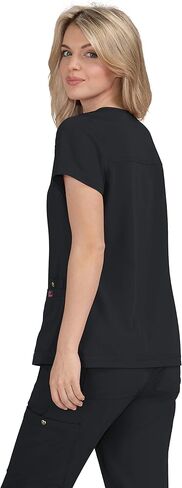 KOI Betsey Johnson 3-Pocket V-Neck Freesia Scrub Top for Women in Kuwait