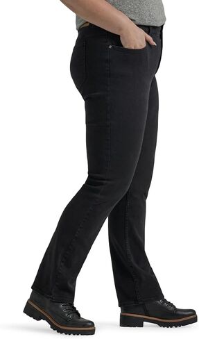 Lee Women's Plus Size Ultra Lux Comfort with Flex Motion Straight Leg Jean in Saudi Arabia