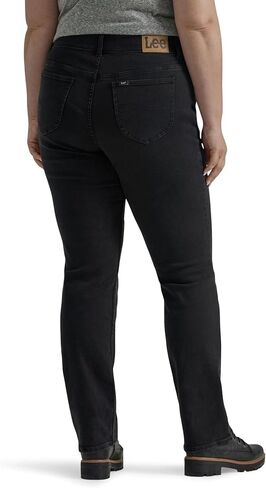 Lee Women's Plus Size Ultra Lux Comfort with Flex Motion Straight Leg Jean in Saudi Arabia