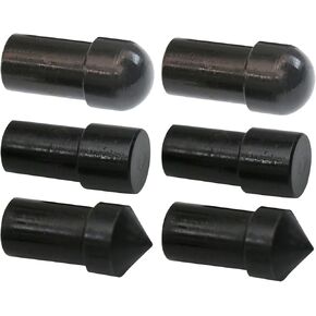 Arbor Press Drifts,6pcs Drifts, for Manual Arbor Press,2pcs*Flat/Pointed/Round Drifts