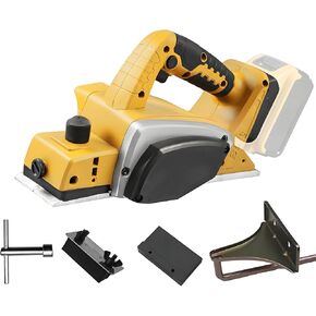Cordless Handheld Planer for Dewalt 20v Battery, 15000RPM Brushless Electric Hand Planer, 3-1/4-Inch Power Wood Planer for Woodworking, Carpenter Home DIY(Tool Only)