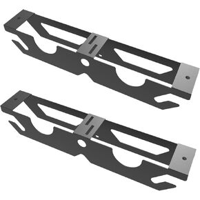 2 Pack of Angle Grinder Holder- 2 Bay Tool Wall Mount Bracket Stand Storage Rack with Cord Hanger for Cutter Polisher, Workshop or Garage