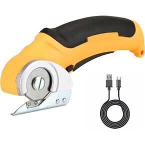 Cordless Electric Box Cardboard Cutter - Rechargeable Power Rotary Blade Cutting Scissor - Heavy Duty Automatic Sewing Scissors Shredder Tool - Chop Carton Boxes Card Board Fabric Carpet Rug Cutters