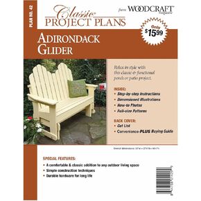 Adirondack Glider - Paper Plan - Material Not Included