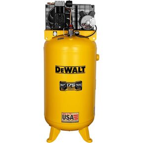 DEWALT 80 Gallon Vertical Air Compressor, 5 HP, 175 Max PSI, Single Stage, Oil Lube, 230V - High Performance Industrial Air Compressor for Professional Use - Durable and Efficient 80 Gallon Compressor