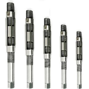 Adjustable Hand Reamer Tool HV to H3 Sizes - 1/4" to 15/32" Reaming Tool for Precise Hole Finishing with Carbon Steel Blades - Hand Tools Reamers for Metal & Wood - 6.35mm - 11.90mm