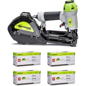 Stinger CS150B Cap Cap Stapler ، 1 "Caps ، 5/8" إلى 1-1/2 "Staples لتسقيف الأسقف ، ربة المنزل ، والعزل (136012) ...