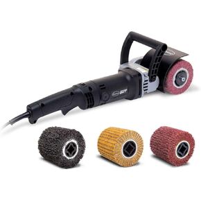 Eastwood Contour SCT Surface Conditioning Tool With 4 Sanding Drums Set | Heavy Duty Automotive Metal Preparation Tools Includes 4 120 Grit Non-Woven Nylon Sanding Drums