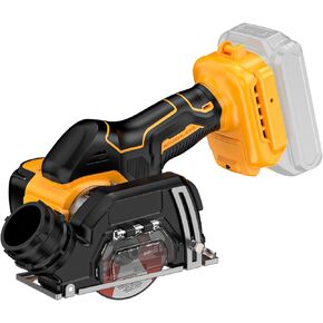 3 Inch Cut Off Tool for De-walt 20V Battery, Mini Circular Saw 19500RPM, 3 Saw 3" Blades for Metal, Wood, Tile and Plastic, Removable Dust Cover, Tools Only