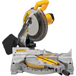 Dewalt DWS713R 120V 15 Amp Brushed Single Bevel 10 in. Corded Compound Miter Saw (Renewed)