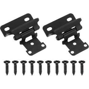 uxcell 20 Pack Self Closing Cabinet Hinges, 1/2" Overlay Cabinet Door Hinges Semi-Concealed Kitchen for Flush Mount Kitchen Door, Bronze in Kuwait