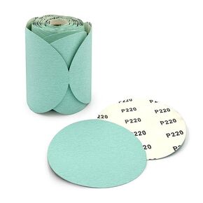 Green Sanding Round Disc Wheel PSA 6" - 50 Pc (6", 180, Very Fine)