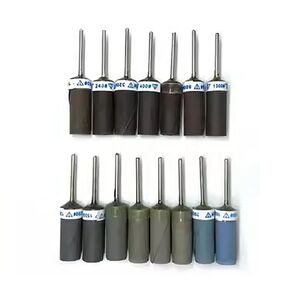 15PCS Sandpaper Grinding Rod 2.35MM Diameter Shank Jewelry Jade Polishing Wheel Head Electric Drill Accessories 180-10000 Grit