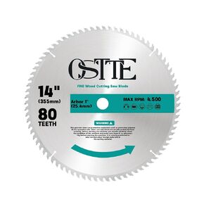 10-Inch Table Saw Blade 80 T, 5/8 Inch Arbor Circular Saw Blades, TCT Carbide Tipped Teeth Miter Saw Blade for Cutting Wood, 1 Pack
