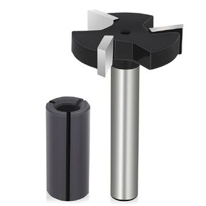 BITS KEENTECH CNC MOVINBOARD Surfacing Router ، 1/4 "Shank 1-1/2" DIA 3/10 "عمق القطع ، YG6X ، الخشب