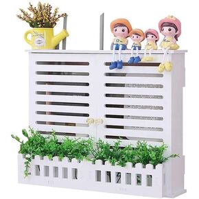 Router Fences Router Rack Wireless Router Storage Box Punch-Free Paste Wall Hanging Multimedia Decorative Shielding Box Punch-Free Set-top Box Storage Rack