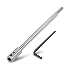 1Pc/3Pcs Hole Saw Extension Chuck for Adding Drilling Depth Sturdy Steel Ship Auger Extension Extra Long Spade Drill Bit(Gold)