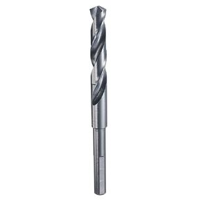 HARFINGTON 12.5mm Drill Bit 10mm Reduced Shank 3-Flat 4341 High Speed Steel 135 Degree Split Point for Medium Soft Metal Copper Aluminum Iron Plastic Wood