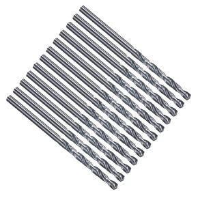 PATIKIL #41 Drill Bit, Jobber Straight Shank M2 High-Speed Steel 135° Nitriding Black for Stainless Steel Hard Metal - 12 Pack