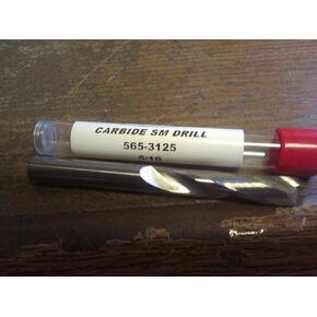 .3125" 5/16" Carbide Screw Machine Length Drill 135 Degree Split Point