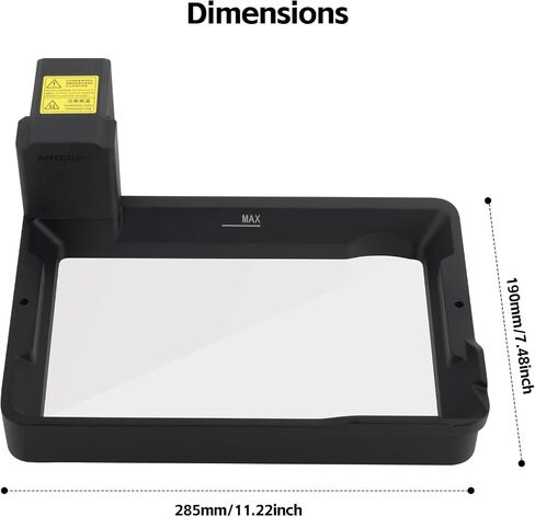 Photon Mono X Resin Vat,UniTak3D Anodized Aluminium Tank with 2Pcs FEP Film 260x180mm Compatible with Anycubic Photon Mono X/Mono X 6K/Mono X2/Photon M3 Plus 3D Printer-NOT for Photon M3 or Mono 4K in Saudi Arabia