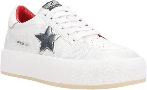 VINTAGE HAVANA Womens Ream 3 Glitter Platform Sneakers Shoes Casual - Off White in Saudi Arabia