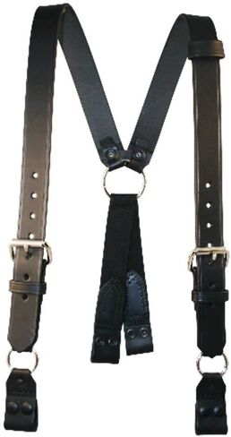 Boston Leather Fireman's Suspenders With Loop Attachment - Size Regular (39-1/2" - 45-1/2") in Saudi Arabia