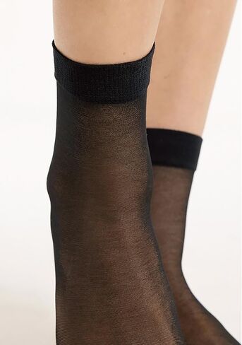 MALVA 10 Pairs Women's Ankle High Sheer Socks, Soft Tight Hosiery with Reinforced Toe Pantyhose Socks for Women in Saudi Arabia