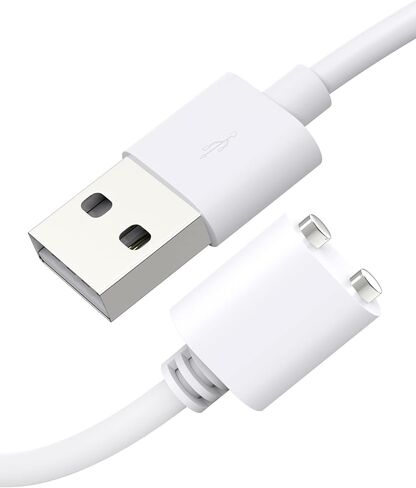 Bicmice 2.6Ft Magnetic USB DC Charger Cable Replacement Charging Cord - White(5mm/0.2in) in Kuwait