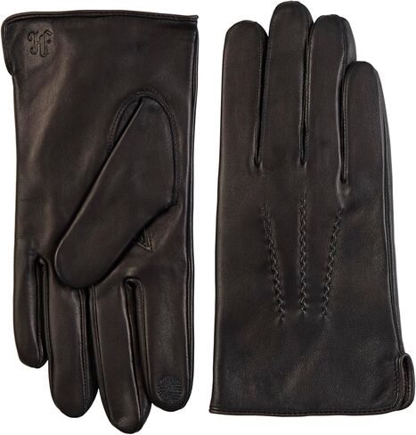 Hickey Freeman Men’s Leather & Cashmere Gloves - Handcrafted 100% Nappa Leather & Italian Cashmere-Lined Winter Glove Pair in Kuwait