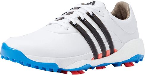 adidas Golf Men's Tour360 22 Golf Shoes Sneaker, FTWR White/Lucid Blue/Silver met, 8 in Saudi Arabia