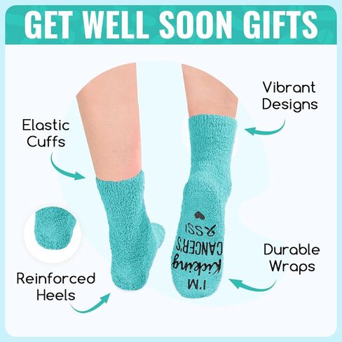 HAPPYPOP Breast Cancer Socks For Women Breast Cancer Awarness Socks Chemo Socks, Breast Cancer Gifts Chemo Gifts Breast Cancer Awareness Gifts in Saudi Arabia