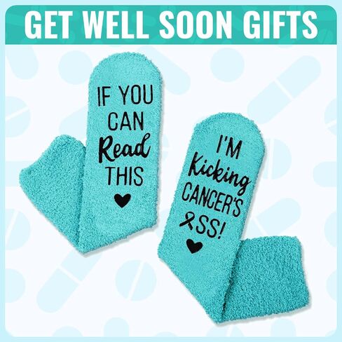 HAPPYPOP Breast Cancer Socks For Women Breast Cancer Awarness Socks Chemo Socks, Breast Cancer Gifts Chemo Gifts Breast Cancer Awareness Gifts in Saudi Arabia