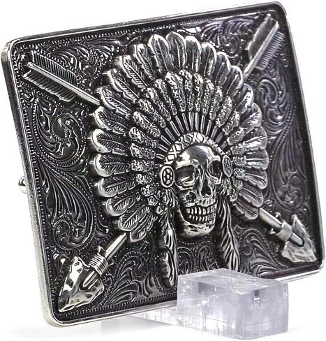ARIAT Men's Rectangle Chief Skull Buckle in Saudi Arabia
