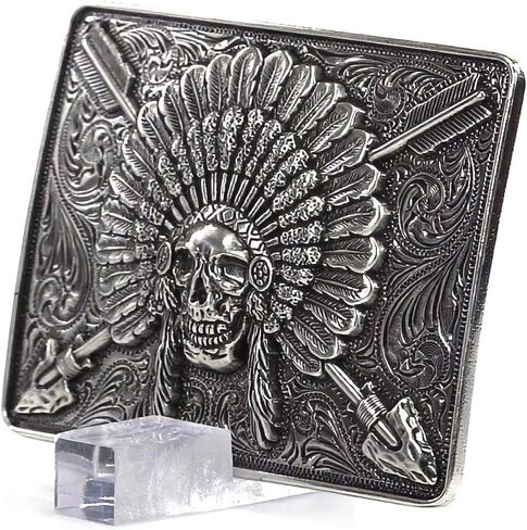 ARIAT Men's Rectangle Chief Skull Buckle in Saudi Arabia