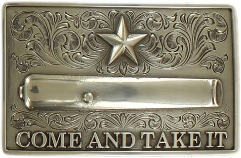 Nocona Men's Rectangle Come and Take It Buckle in Kuwait