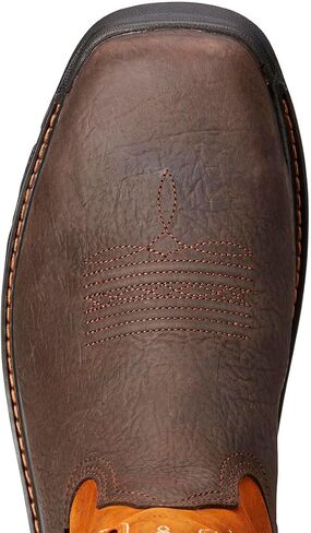 Ariat Mens Intrepid VentTEK Composite Toe Work Boot Bruin Brown/Sassy Orange 13 Wide in Saudi Arabia