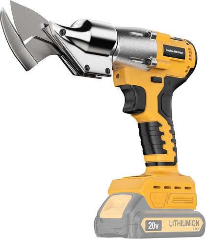 Cordless Sheet Metal Cutter Brushless for De-walt 20v Max Battery(Tool Only), Metal Shears 360 Degree Pivoting Head, Electric Metal Scissors for for Cutting Stainless Sheet, Metal, Iron, 221 Ft-Lbs in Saudi Arabia