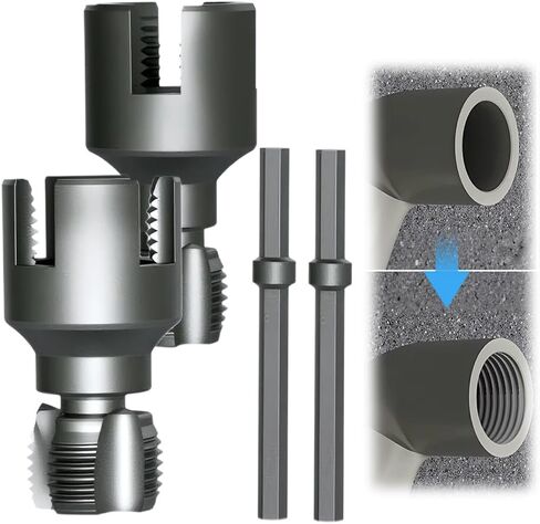 أداة خيط الأنابيب الداخلية والخارجية المتكاملة ، 1/2 '' و 3/4 '' أداة قطع مؤشر ترابط الأنابيب ، أدوات ترابط أنابيب PVC المتوافقة مع أدوات إعادة توصيل PVC (1/2 'و 3/4') in Kuwait