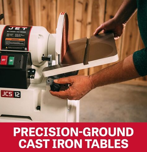 JET Benchtop 6" x 48" Belt & 12" Disc Sander, 1-1/2 HP, 115/230V 1Ph (JSG-6DC) in Saudi Arabia