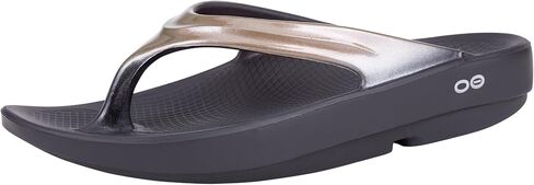 OOFOS Women's Oolala Thong, Black/Latte, 5 M US in Saudi Arabia