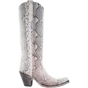 CORRAL Women's Python Tall Western Boot Snip Toe - A3789