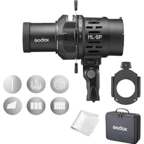 مرفقات الإسقاط Godox SP36K مع عدسة 36 درجة ، لجودوكس RS60R RS60BI MS60R MS60BI ، تصميم مضغوط مع عدسات قابلة للتغيير ، جسم 360 درجة قابل للتدوير ، مجموعة واسعة من تأثير الإضاءة